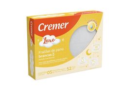 Fralda de Pano Cremer Luxo Branca 5 unidades