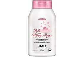 Loção Hidratante Corporal Leite de Arroz e Rosas Skala 500ml