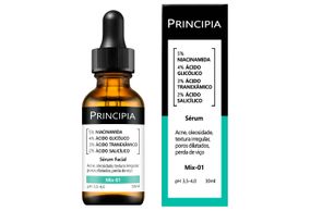 Sérum Principia Mix 5% Niacinamida + 4% Glicólico + 3% Tranexâmico + 2% Salicílico 30ml