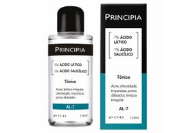 Tônico Facial Principia 7% Ácido Lático + 1% Ácido Salicílico 120ml