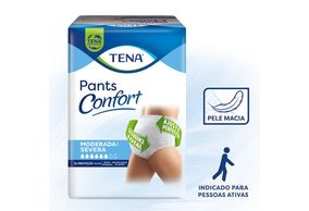Roupa Intima Tena Pants Confort Tamanho G/EG 16 Unidades