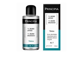 Tônico 7% Ácido Lático + 1% Ácido Salicílico Principia Skincare AL-7 com 120ml