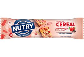 Barra de Cereal Nutry Sabor Morango com Chocolate com 22g