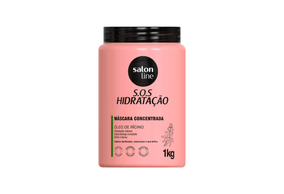 Máscara S.O.S Hidratação Óleo de Rícino Salon Line 1kg