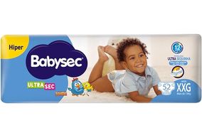 Fralda Babysec Ultrasec Hiper Galinha Pintadinha XXG com 52 unidades
