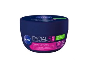Creme Facial Anti-Idade Nivea Noturno 5em1 com 100G