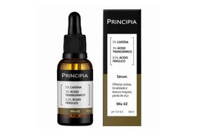 Sérum 5% Cafeína + 3% Tranexâmico + Ferúlico Principia Skincare Mix-02 com 30ml