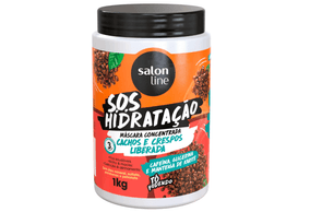 Máscara S.O.S Hidratação Cachos e Crespos Salon Line 1kg