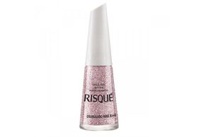 Risqué Esmalte Efeito Glitter Granulado Rosé 8Ml
