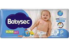 Fralda Babysec Ultrasec Jumbo Galinha Pintadinha P com 28 Unidades