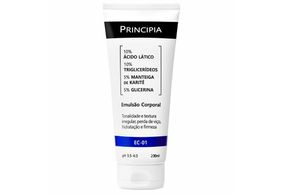 Emulsão Corporal 10% Ácido Lático + Mix de Ativos Hidratantes Principia Skincare EC-01 com 200ml