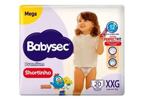 Fralda Babysec Galinha Pintadinha Shortinho Mega XXG 20 Unidades