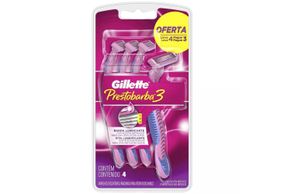 Aparelho De Depilacao Gillette Prestobarba 3 Leve 4 Pague 3 unidades