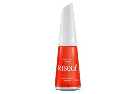 Esmalte Risque Cremoso Sol Laranja Anima