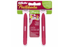 Aparelho De Depilacao Gillette Prestobarba Ultragrip Femimino com 2 unidades