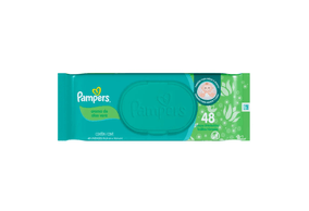 Lenço Umedecido Pampers Aroma de Aloe Vera 48 unidades