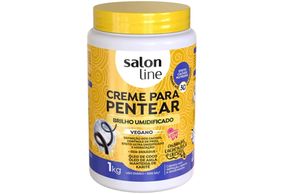Creme Para Pentear Salon Line Brilho Umidificado 1Kg