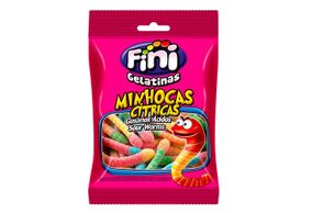 Bala Fini Gelatinas Minhocas Citricas 80G