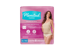 Roupa Intima Descartavel Plenitud Femme G/Xg com 8 unidades