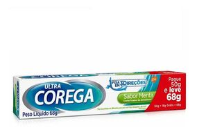 Creme Fixador Dentadura Corega Ultra 70G Sabor Menta