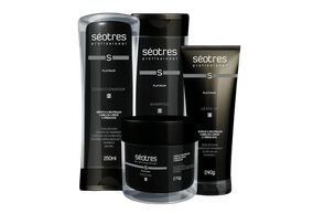 Kit Beleza Séotres Platinum Shampoo 250ml + Condicionador 250ml + Máscara 270g + Leave-in  240g