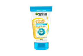 Esfoliante Garnier Uniform & Matte Antiacne 3 em 1 Limpeza Facial 120g