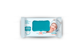 Toalha Umedecida Marigold Premium com 120 unidades