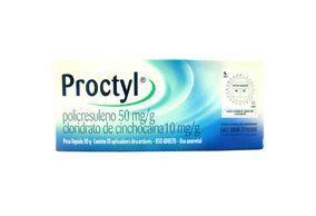 Proctyl 50+10Mg/G Pomada Retal 30G + 10 Aplicadores