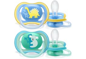 Chupeta Philips Avent Ultra Air +18 Meses Azul e Verde com 2 unidades