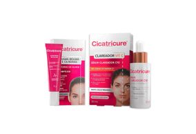 Kit Beleza Cicatricure Sérum Clareador Vit C 30ml + Cicatricure Contorno Dos Olhos Blur & Filler 15g