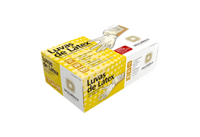Luva Latex M com Po com 100 Descarpack