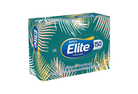 Lenços de Papel Softy's Elite Folha Dupla Sem Perfume com 150 Unidades (Diversas Estampas)
