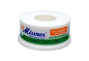 Esparadrapo Microporoso Missner Branco 1,2cmx10m