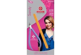 Alicate Cutícula Mundial + Lixa Sandy (Cores sortidas)