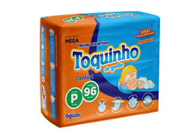 Fralda Toquinho de Gente P com 96 unidades