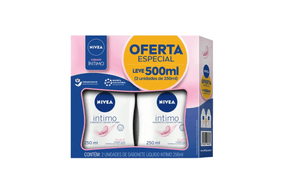 Kit Sabonete Líquido Íntimo Nivea Suave 2 unidades com 250ml cada
