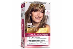 Tintura Imedia Coloração Creme Louro Acinzentado 7.1