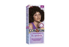 Tintura Cor&Ton Niely 0% Amônia 3.0 Castanho Escuro