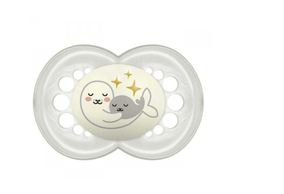 Chupeta Mam Original Night +6 Meses Neutra com 1 Unidade