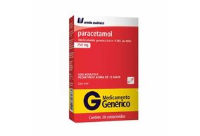 Paracetamol 750Mg Com 20 comprimidos Uniao Quimica