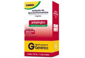 Maleato De Dexclorfeniramina 2Mg/5Ml Solucao Oral120Ml Cimed