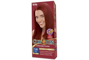 Tintura Cor E Ton Kit Medio Vermelho Intenso 7.66