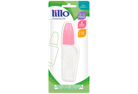 Mamadeira Lillo Miniform Latex Rosa com 50ml