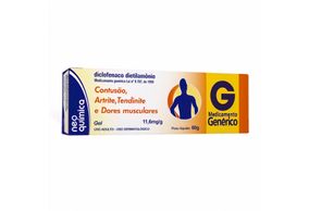 Gel Dermatológico Diclofenaco Dietilamônio 11,6Mg/G Neo Química 60G