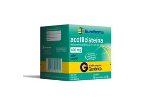 Acetilcisteina 600Mg Com 16 Envelopes Eurofarma