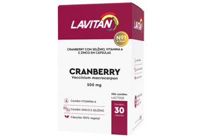 Lavitan Cranberry 500mg com 30 capsulas