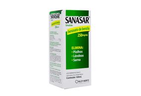 Sanasar Emulsão Para Piolhos, Lêndeas E Sarna 250Mg/Ml 100Ml