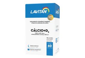 Lavitan Cálcio + Vitamina D3  600mg com 60 Comprimidos