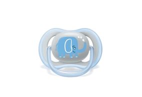 Chupeta Philips Avent Ultra Air Desenho 6-18 Meses Azul Elefante