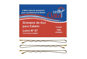 Grampo Santa Clara Aço Loiro N7 com 100 Unidades
